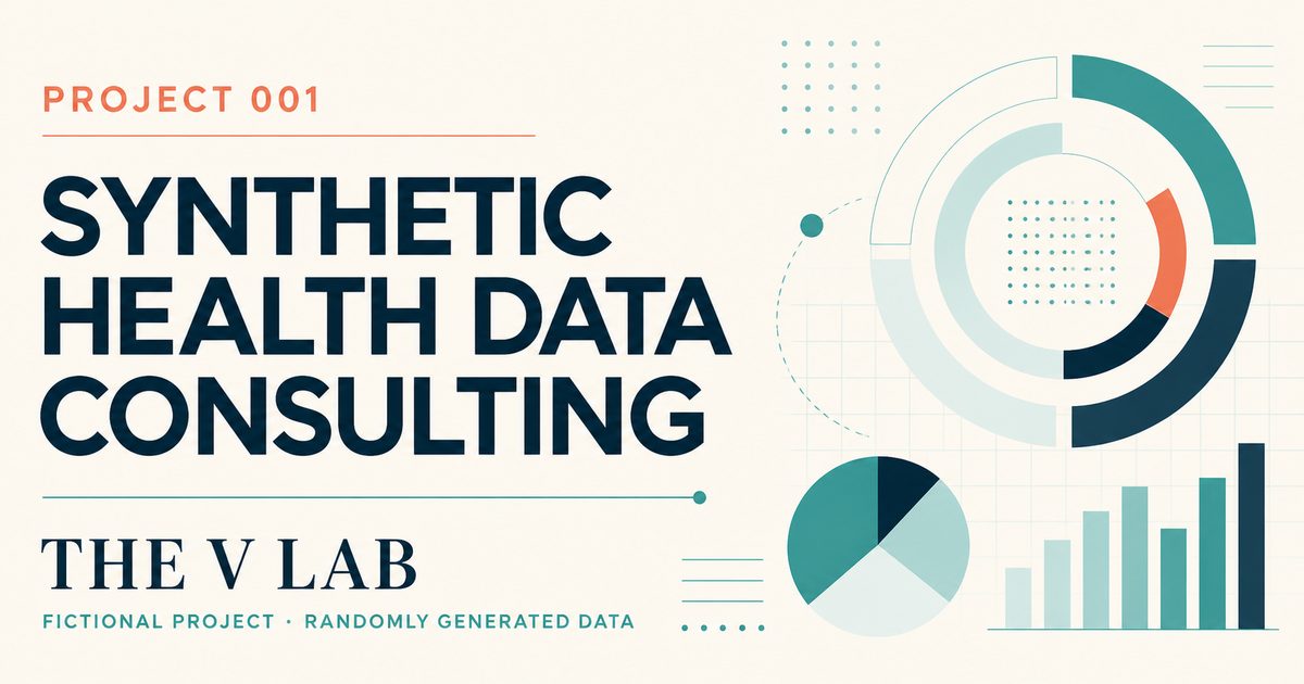 Project 001 cover: synthetic health data consulting